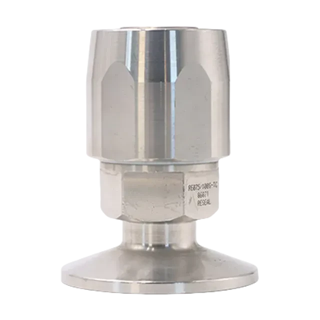 Sanitary Stainless Steel Hygenic TriClamp ReSeal Hose Fitting Adaptor — 5/6