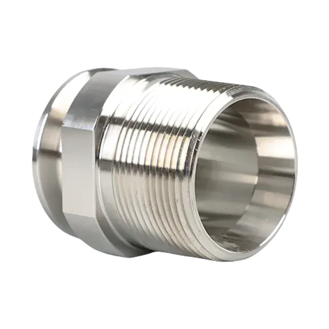 Sanitary Stainless Steel Aseptic Tri-Clamp to Threaded Seamless Round Tubing Hose Fitting Adaptor — 5/6