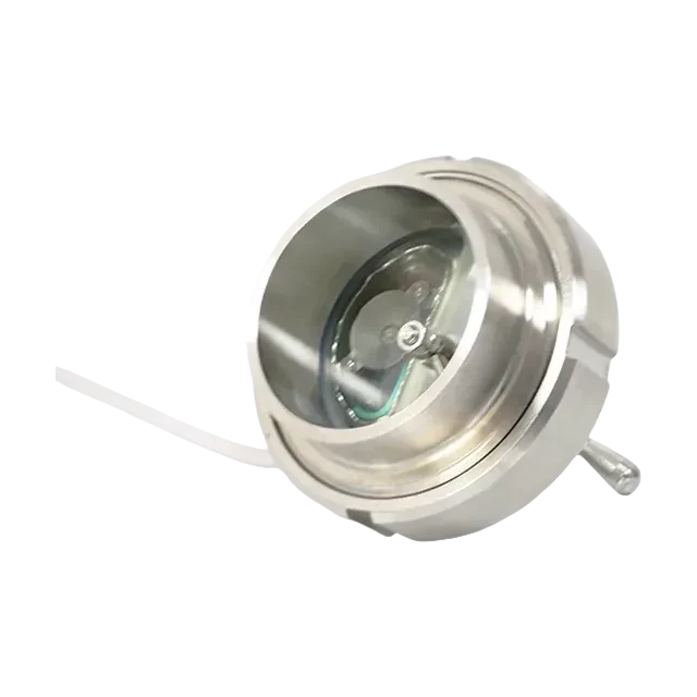 Round Union Stainless Steel Wired Light Indicator Sight Glass — 4/6