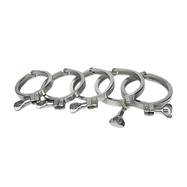 Stainless Steel  Wide Band  Three Segment Sanitary  Clamp — 5/6