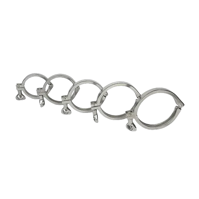 Stainless Steel  Wide Band  Three Segment Sanitary  Clamp — 6/6