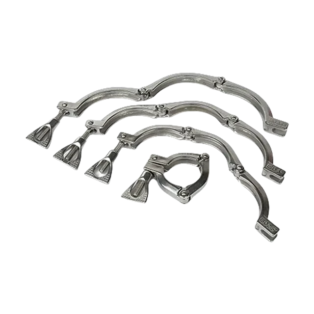 Stainless Steel  Wide Band  Three Segment Sanitary  Clamp — 2/6