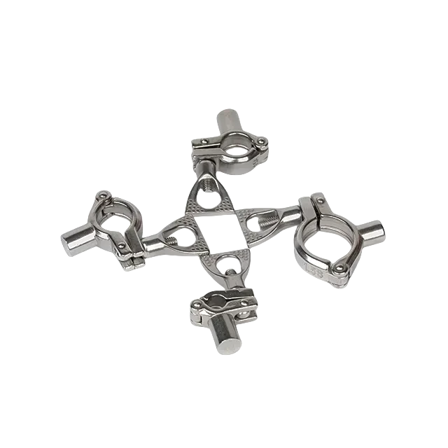 Stainless Steel  Wide Band  Three Segment Sanitary  Clamp — 3/6
