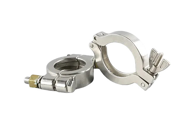 Sanitary  Stainless Steel High Pressure Vacuum Clamp with Nut — 3/6