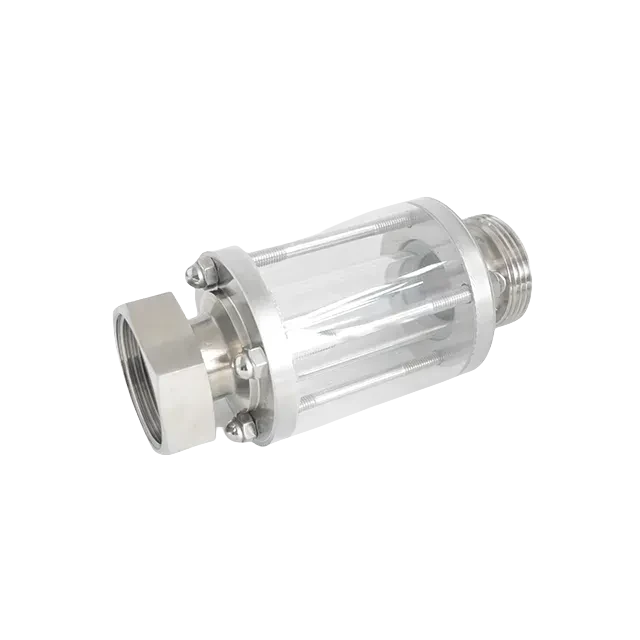 Stainless Steel Pipeline Straight Through Threaded Flow Sight Glass — 3/5