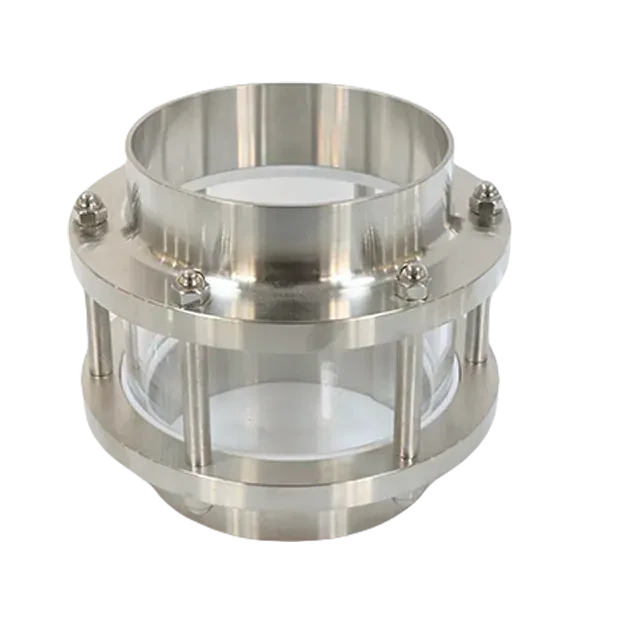 Stainless Steel Butt Weld Sight Glass with Temperature Resistant Borosilicate Glass — 3/6