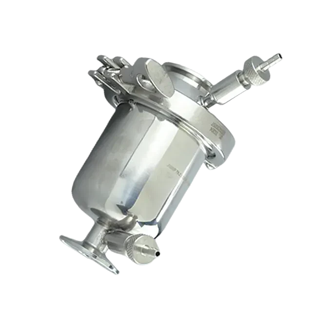 Stainless Steel Sanitary Micron Vent Filter with CIP Ports — 3/6