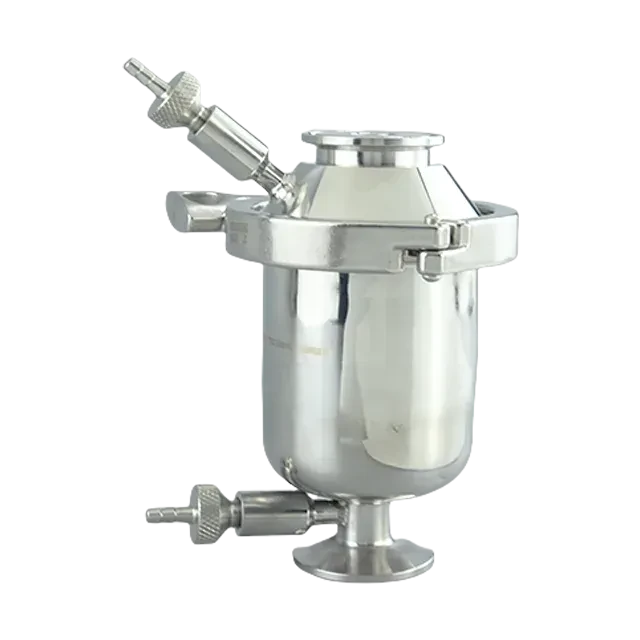 Stainless Steel Sanitary Micron Vent Filter with CIP Ports — 4/6