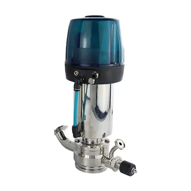 Stainless Steel Sterile Ultra Pure Pneumatic DiaphragmTank Bottom Valve with C-Top Head — 3/6