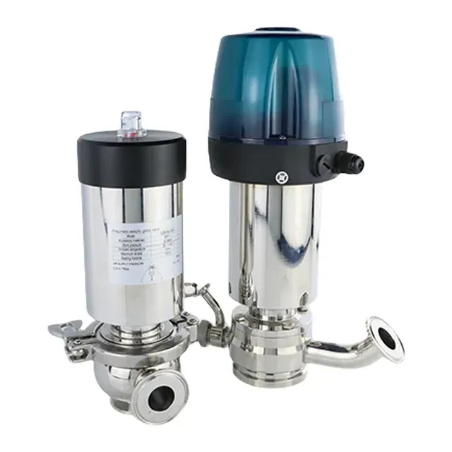 Stainless Steel Sterile Ultra Pure Pneumatic DiaphragmTank Bottom Valve with C-Top Head — 6/6