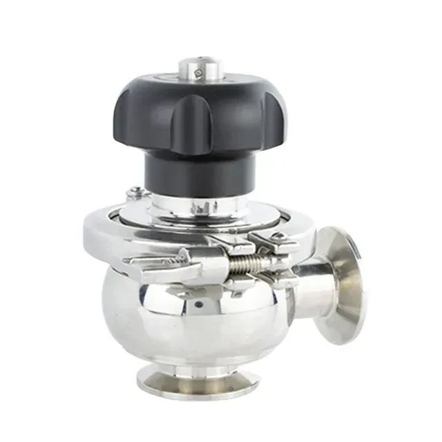 Stainless Steel Hygienic Single Seat Tank Bottom Valve with Plasctic Handwheel — 4/6