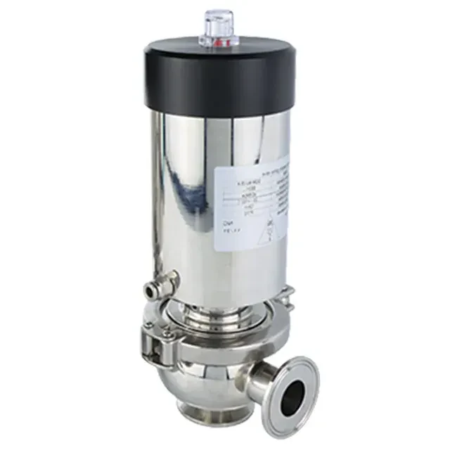 Hygienic Food Grade Stainless Steel Tri-Clamp Pneumatic Tank Bottom Seat Valve — 2/6