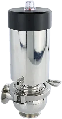 Hygienic Food Grade Stainless Steel Tri-Clamp Pneumatic Tank Bottom Seat Valve — 3/6