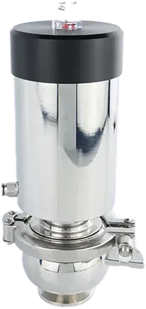 Hygienic Food Grade Stainless Steel Tri-Clamp Pneumatic Tank Bottom Seat Valve — 4/6