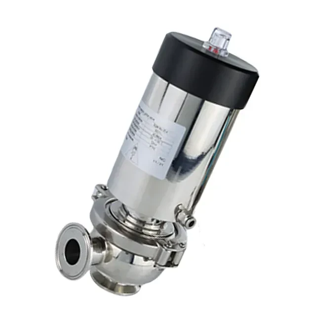 Hygienic Food Grade Stainless Steel Tri-Clamp Pneumatic Tank Bottom Seat Valve — 6/6