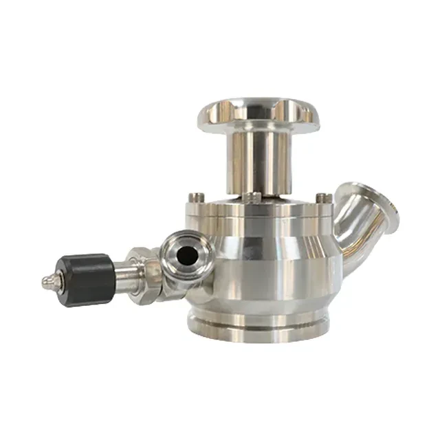 Stainless Steel Aseptic Tank Flush Bottom Valve with Aseptic Sampling Valve — 4/6