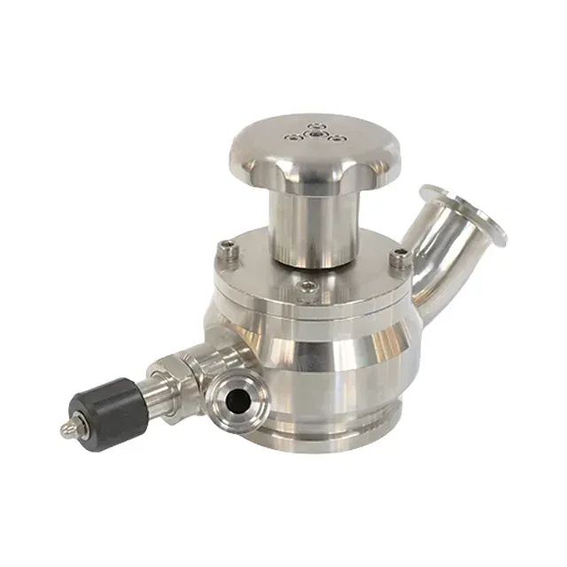 Stainless Steel Aseptic Tank Flush Bottom Valve with Aseptic Sampling Valve — 5/6