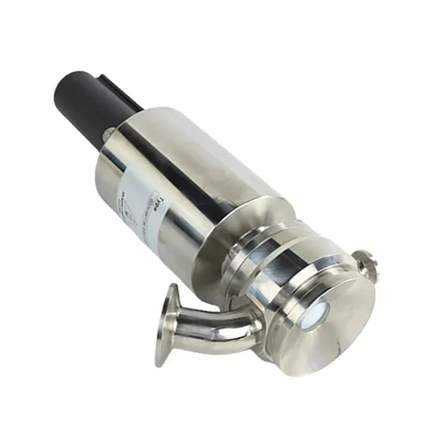 Sanitary Stainless Steel Clamped Elbow Type Sanitary Pneumatic Tank Bottom Discharge Valve — 2/6