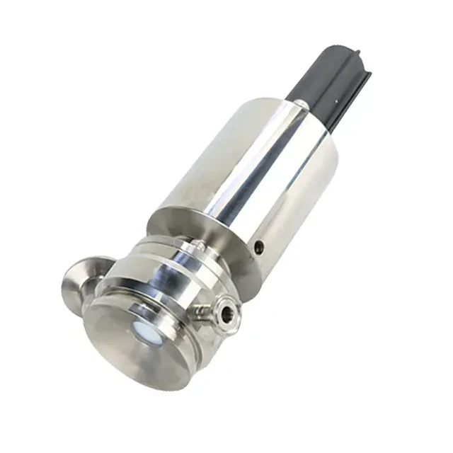Sanitary Stainless Steel Clamped Elbow Type Sanitary Pneumatic Tank Bottom Discharge Valve — 3/6