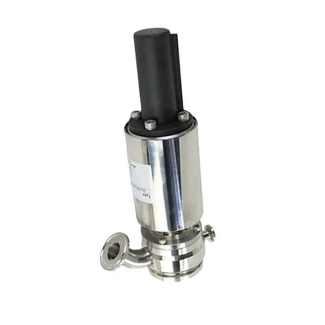 Sanitary Stainless Steel Clamped Elbow Type Sanitary Pneumatic Tank Bottom Discharge Valve — 4/6