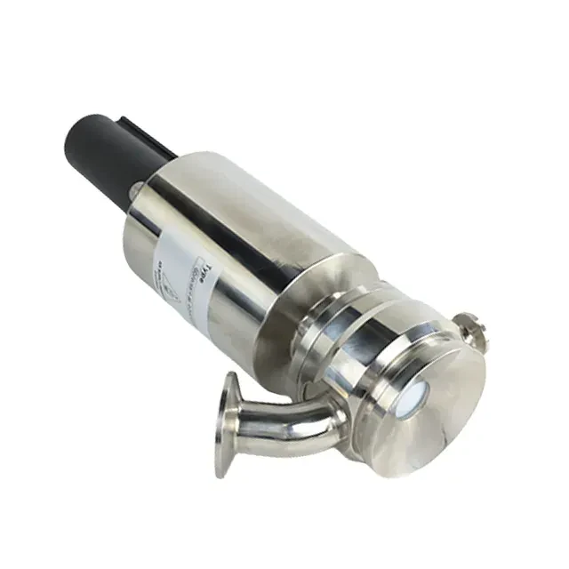 Sanitary Stainless Steel Clamped Elbow Type Sanitary Pneumatic Tank Bottom Discharge Valve — 5/6