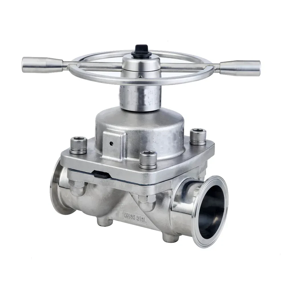SS316L Sterile High Purity Manual Membrane Valve — 5/6