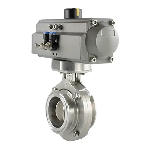 Stainless Steel Sanitary Food Grade 180degree Rotary Vane Valve for The Food Industry — 6/6