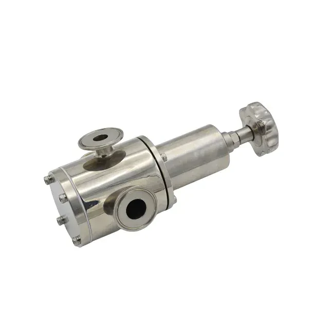 SS316L Sanitary Piston In-Line Pressure Reducing Valve — 3/6