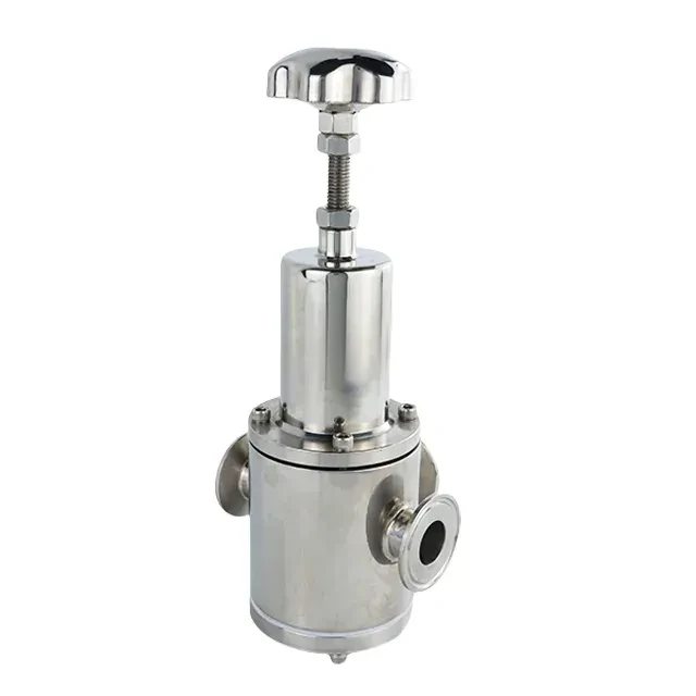 Stainless Steel Ultra Clean Pressure Reducing Valve with Clamping Ends with Handwheel Actuator — 4/6