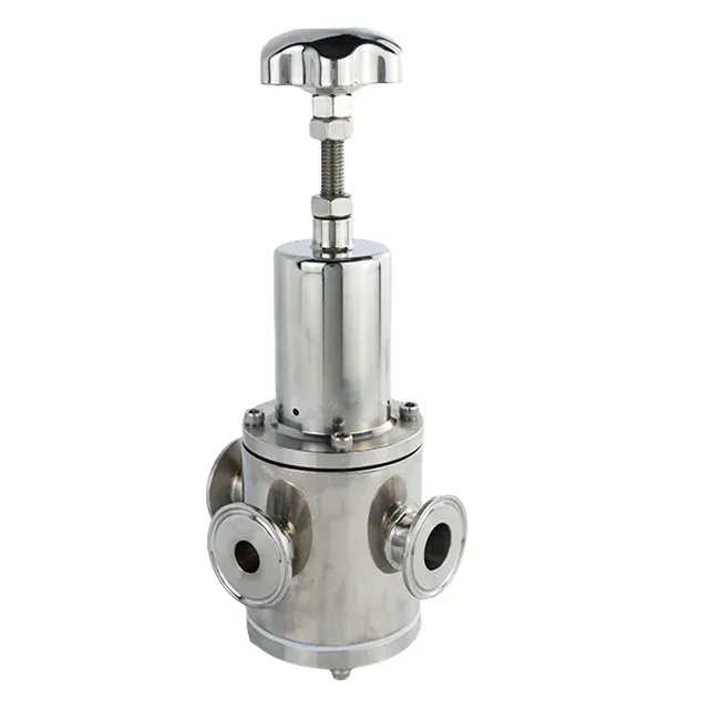 Stainless Steel Ultra Clean Pressure Reducing Valve with Clamping Ends with Handwheel Actuator — 6/6