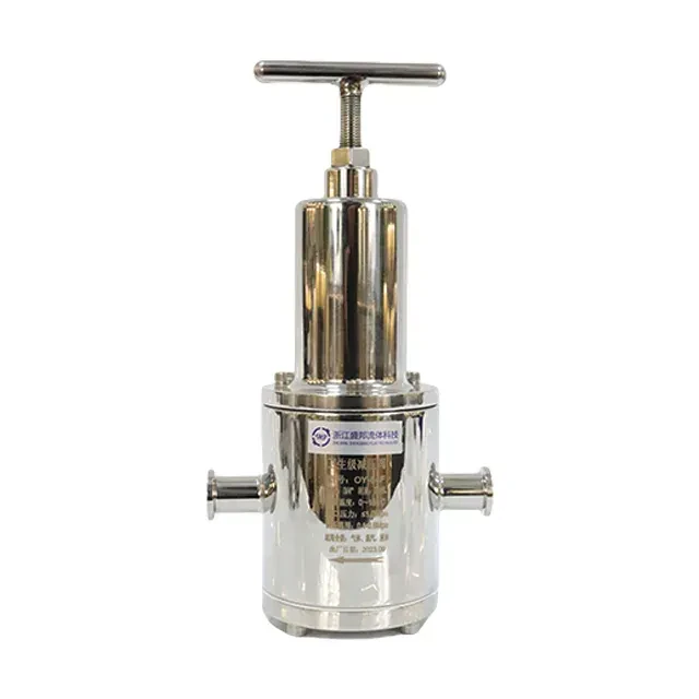Stainless Steel Sanitary Manually Adjustable Clamped Pressure Reducing Valve — 2/6