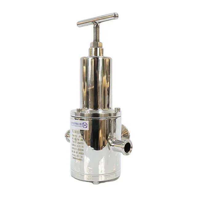Stainless Steel Sanitary Manually Adjustable Clamped Pressure Reducing Valve — 4/6