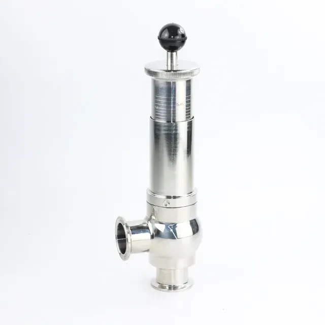 Stainless Steel Sanitary Efficient Big Size Tri-clamp Steam Safety Valve — 4/6