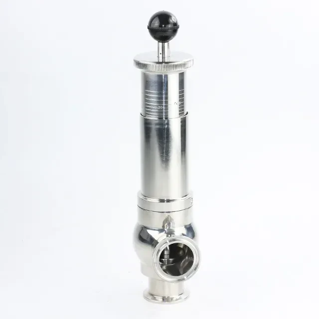 Stainless Steel Sanitary Efficient Big Size Tri-clamp Steam Safety Valve — 5/6