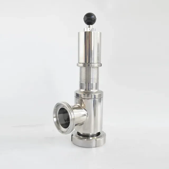 SS304 Sanitary Grade Micro-adjusting Union Anti-Leakage Safety Valve — 3/6