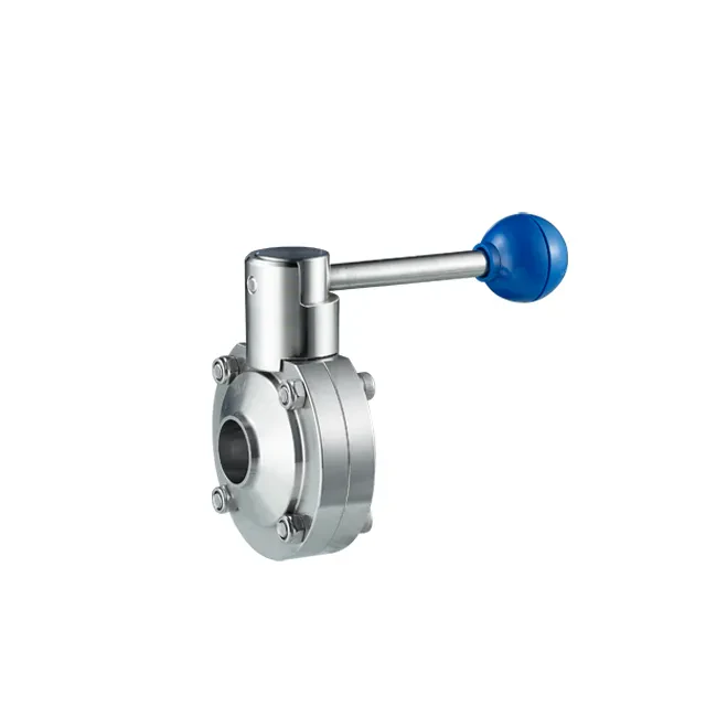 Stainless Steel Sanitary Durable Pull Trigger Butterfly Valve — 4/6