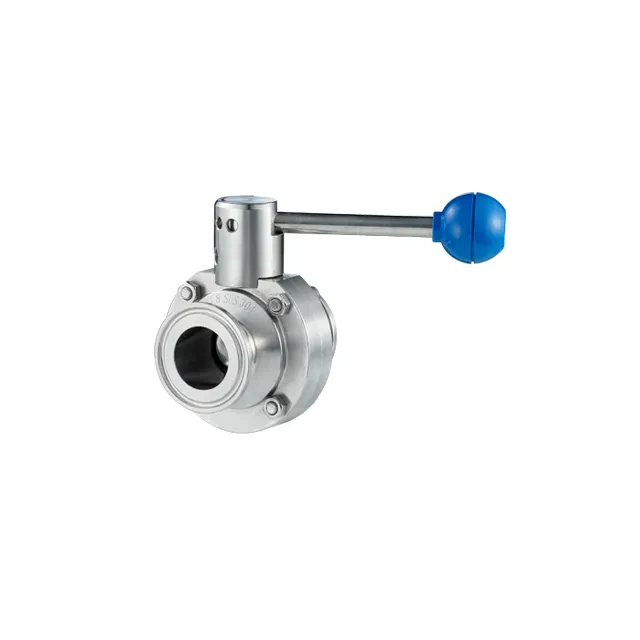 SS304 Sanitary High-flow Lugged Tri-clamp Manual Butterfly Valve — 4/6