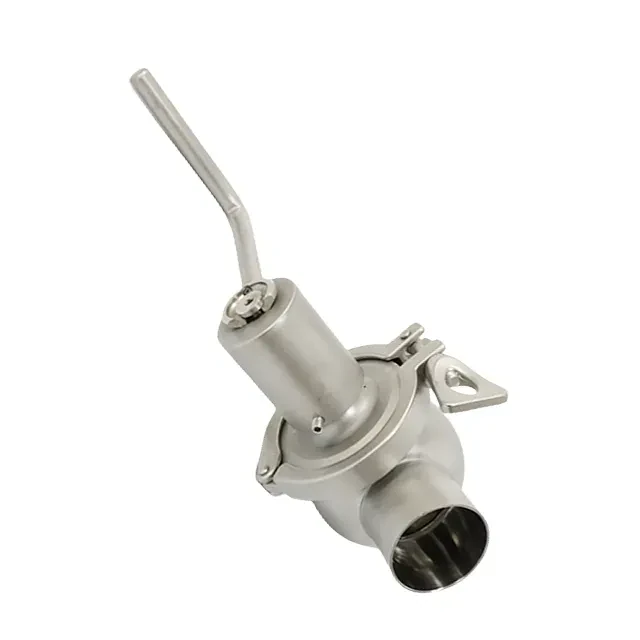 Sanitary Stainless Steel Manual Two Way Butt Weld Flow Diversion Valve — 4/6