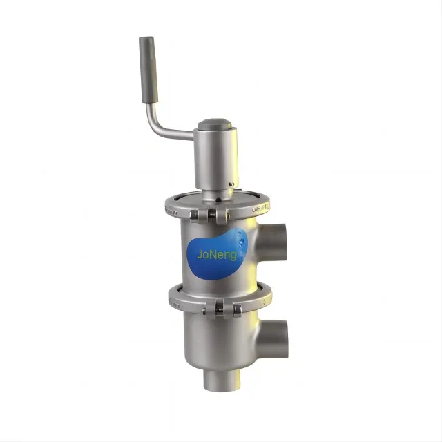 Stainless Steel Sanitary Pneumatic Flow Diversion Valve — 5/6