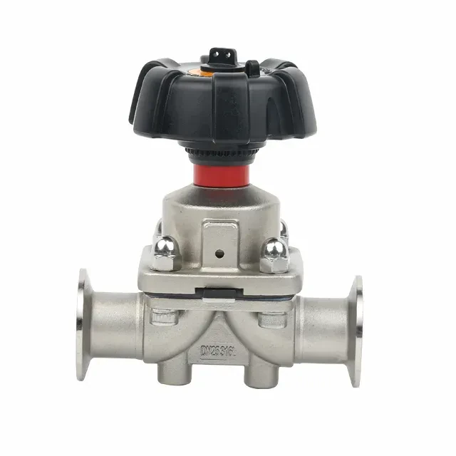 Stainless Steel Mini Quick Install Straight Diaphragm Valve — 3/6