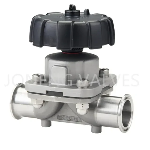 Stainless Steel Sanitary Diaphragm Valve with Sampling Valve — 5/6