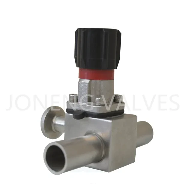 Stainless Steel Sanitary Diaphragm Valve with Sampling Valve — 3/6
