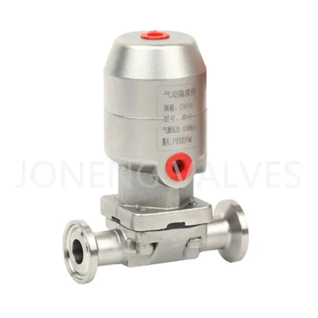 Stainless Steel Butt-weld Diaphragm Valve with Sampling Valve — 3/6
