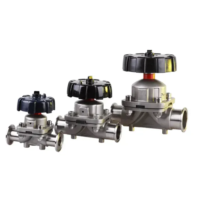 Stainless Steel Sanitary High-Temperature Diaphragm Valve — 3/6