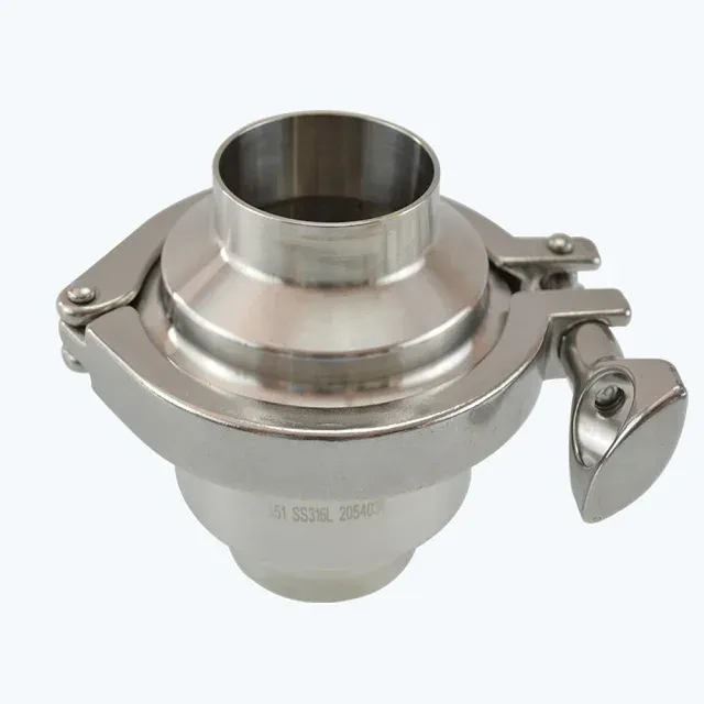 Stainless Steel Sanitary Ultra Clean One Way Weld Check Valve for Liquid Control — 2/6