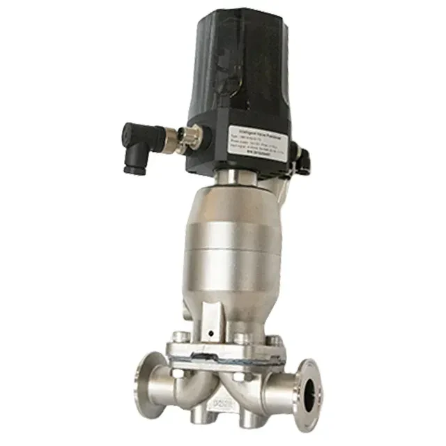 Stainless Steel Pneumatic Clamp-End Food Grade Diaphragm Valve — 3/6
