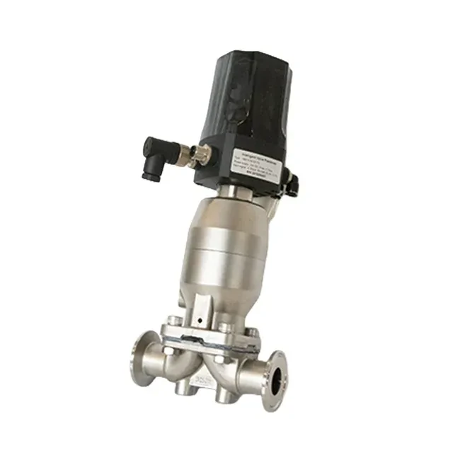 Stainless Steel Pneumatic Clamp-End Food Grade Diaphragm Valve — 4/6