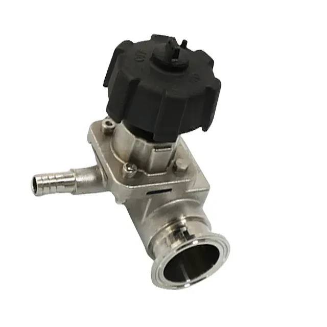 Sanitary Quick Opening  3 Way Stainless Steel Manual Diaphragm Valve — 5/6
