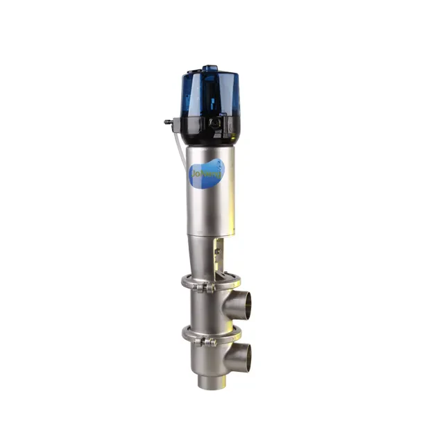 Stainless Steel Pneumatic Flow Diversion Double Seat Valve — 2/6