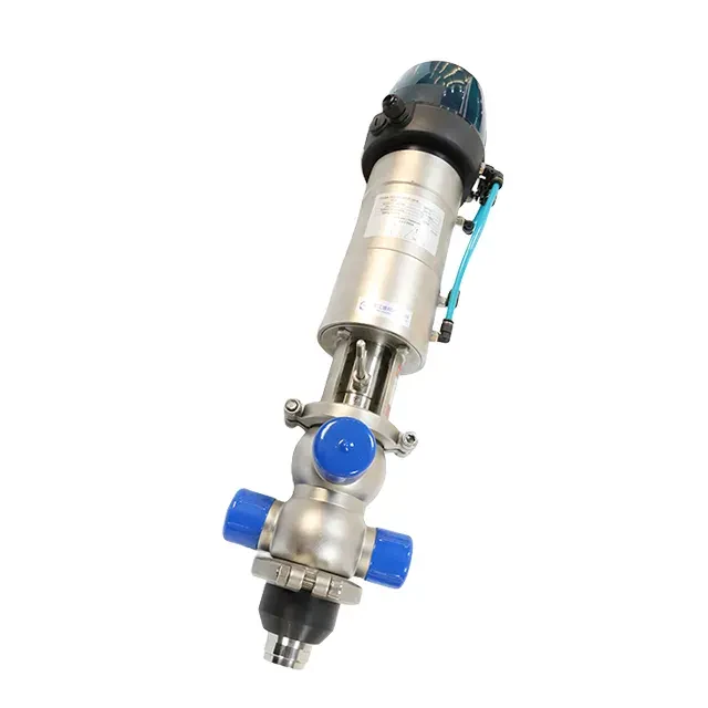 Sanitary Stainless Steel Single Seat Pneumatic Intelligent Mixproof Valve — 3/6